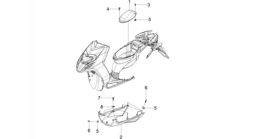 Helmet carrier cover-spoiler