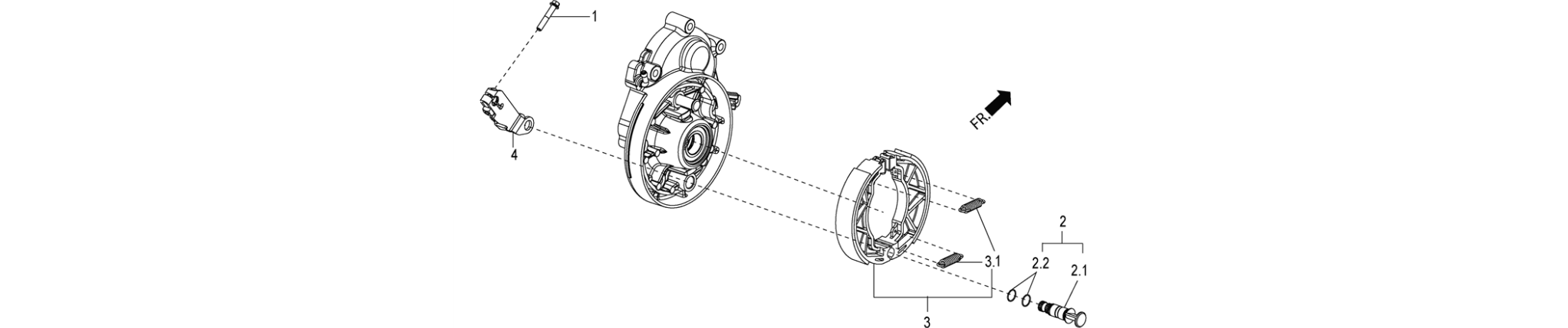 Rear brake - Brake jaw