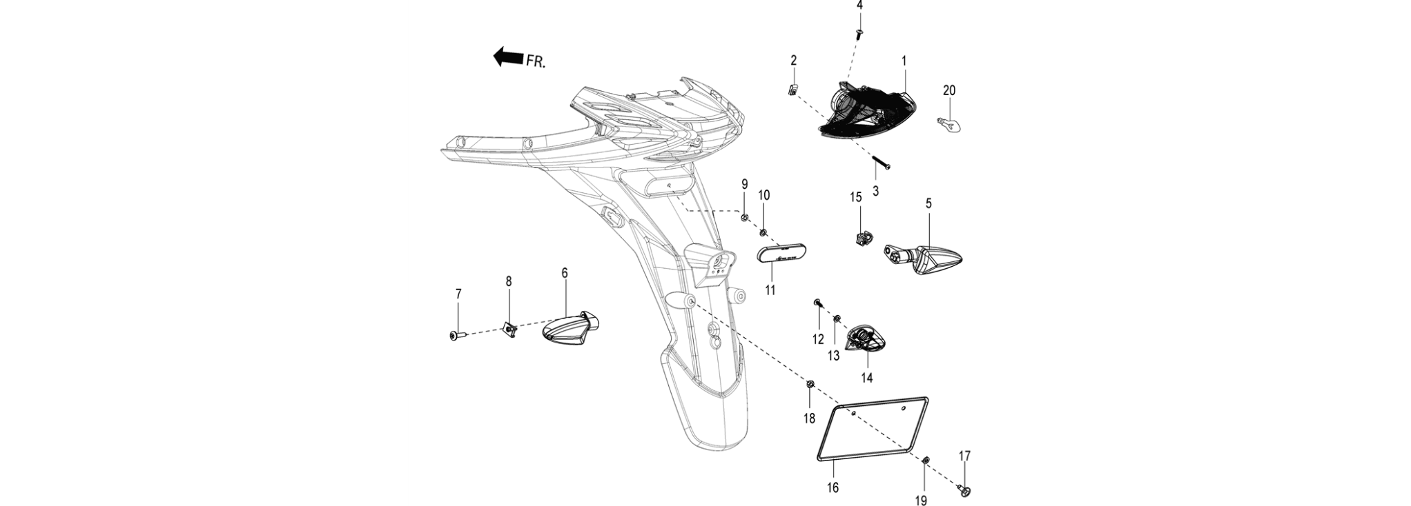 Rear headlamps - Turn signal lamps