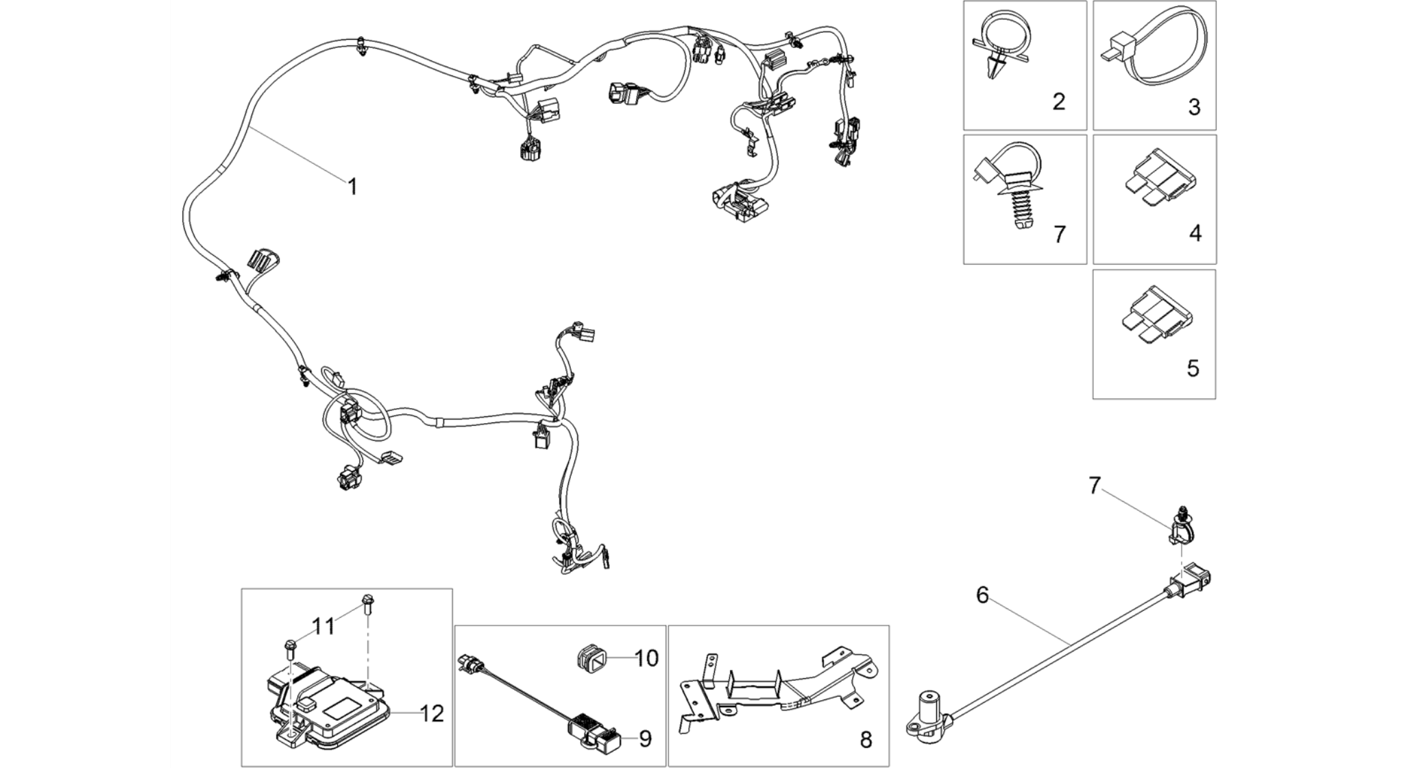 Main cable harness