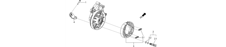 Rear brake - Brake jaw