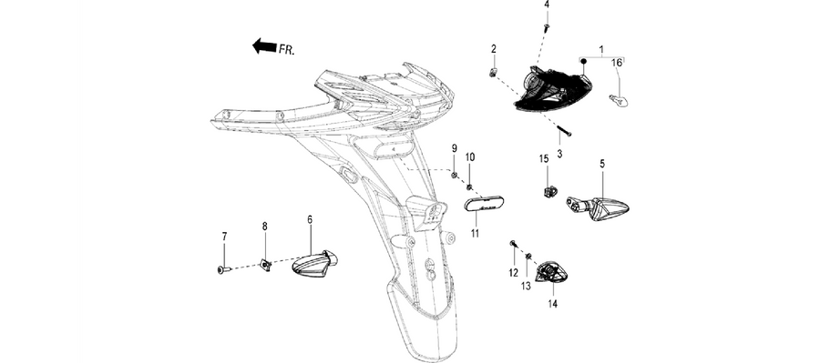 Rear headlamps - Turn signal lamps