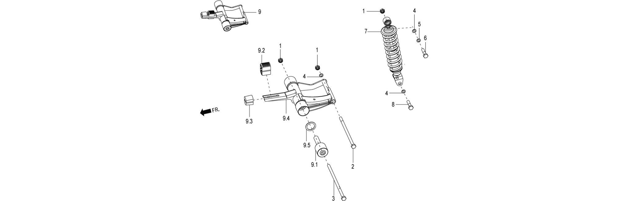 Rear shock absorber