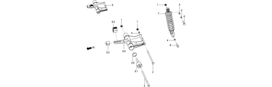 Rear shock absorber