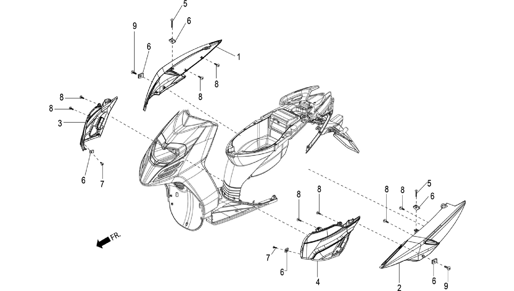 Side coverings-spoiler