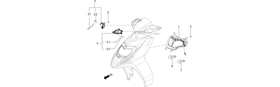 Front headlamps - Turn signal lamps
