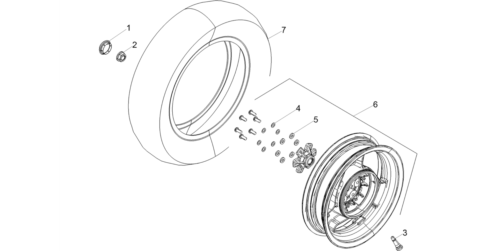 Rear wheel