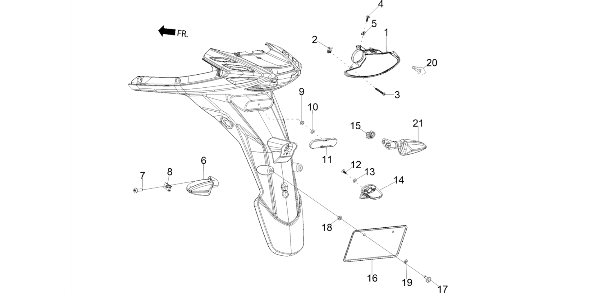 Rear headlamps - Turn signal lamps