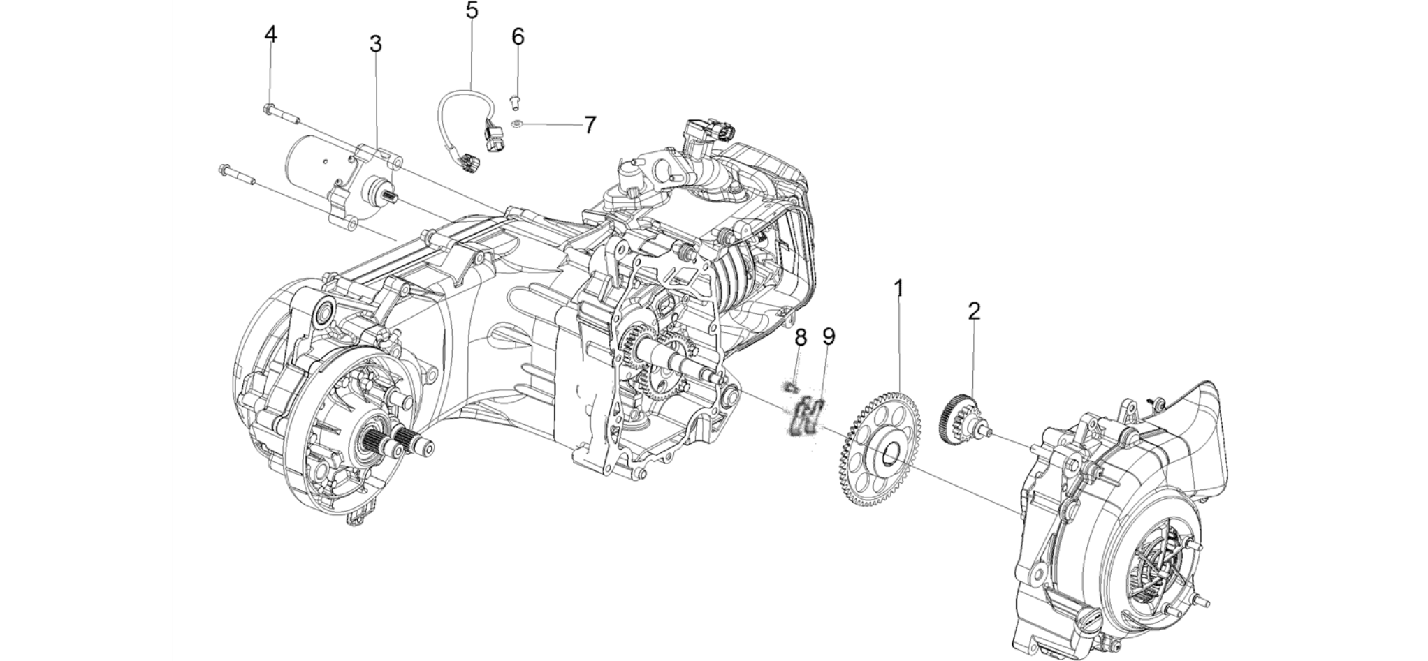 Starting motor