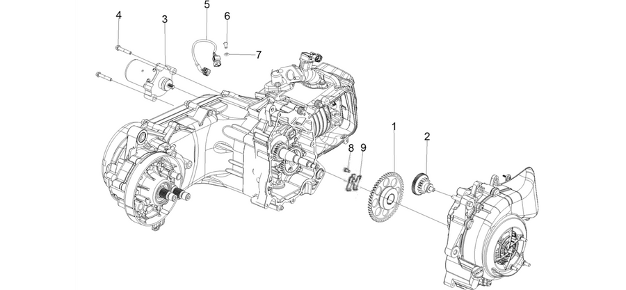 Starting motor