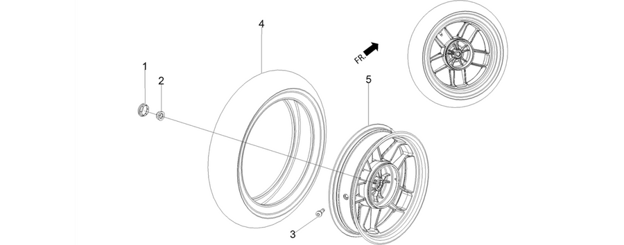 Rear wheel