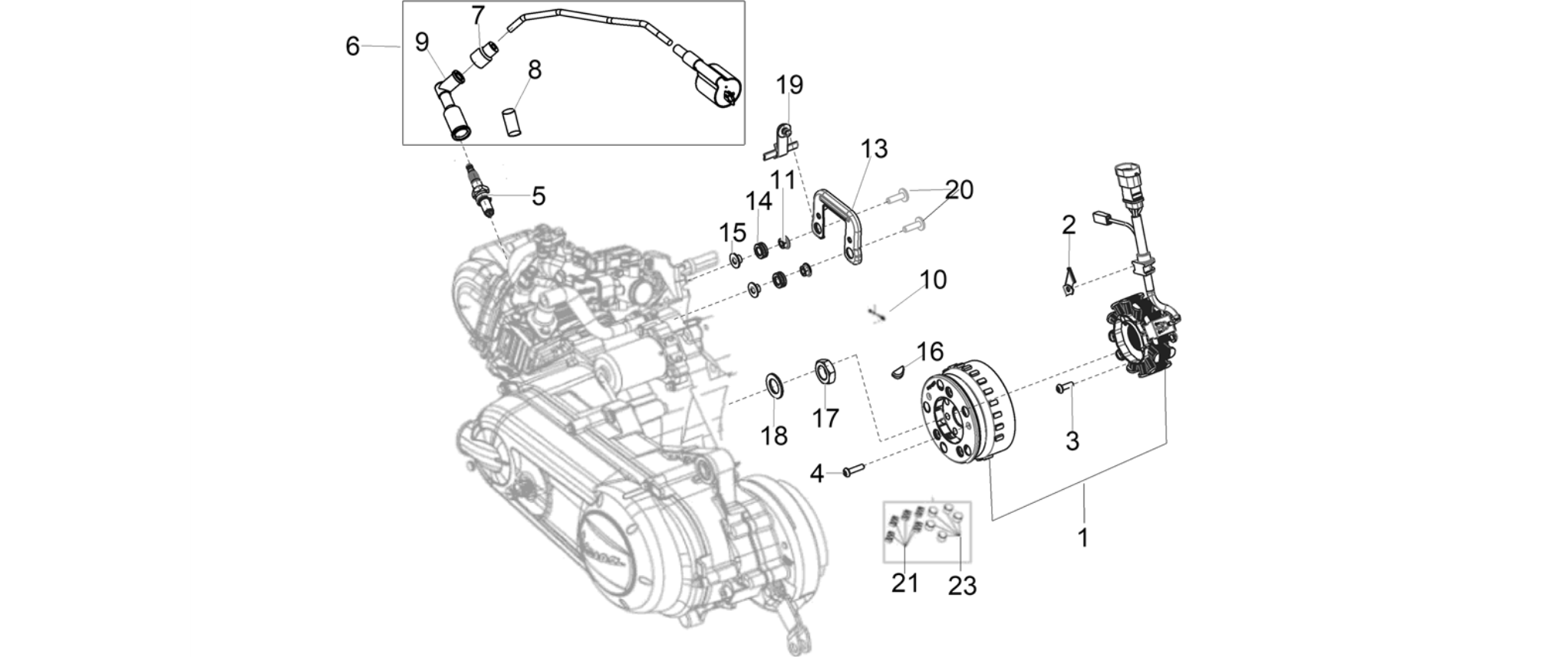Cdi magneto assy / Ignition unit