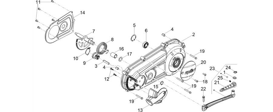 Crankcase cover - Crankcase cooling