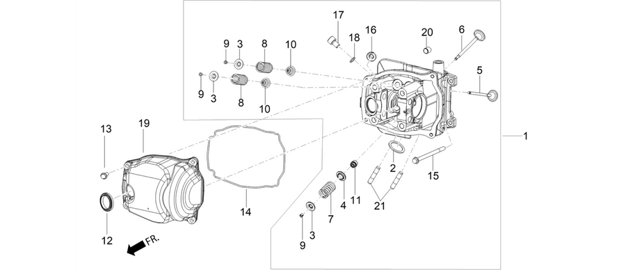 Cylinder head - valves