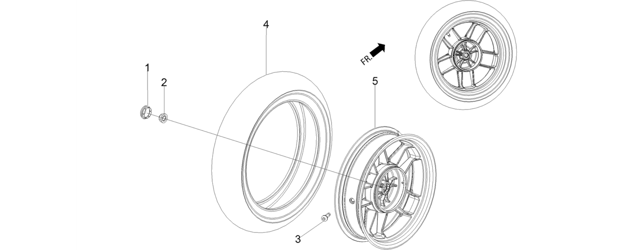 Rear wheel