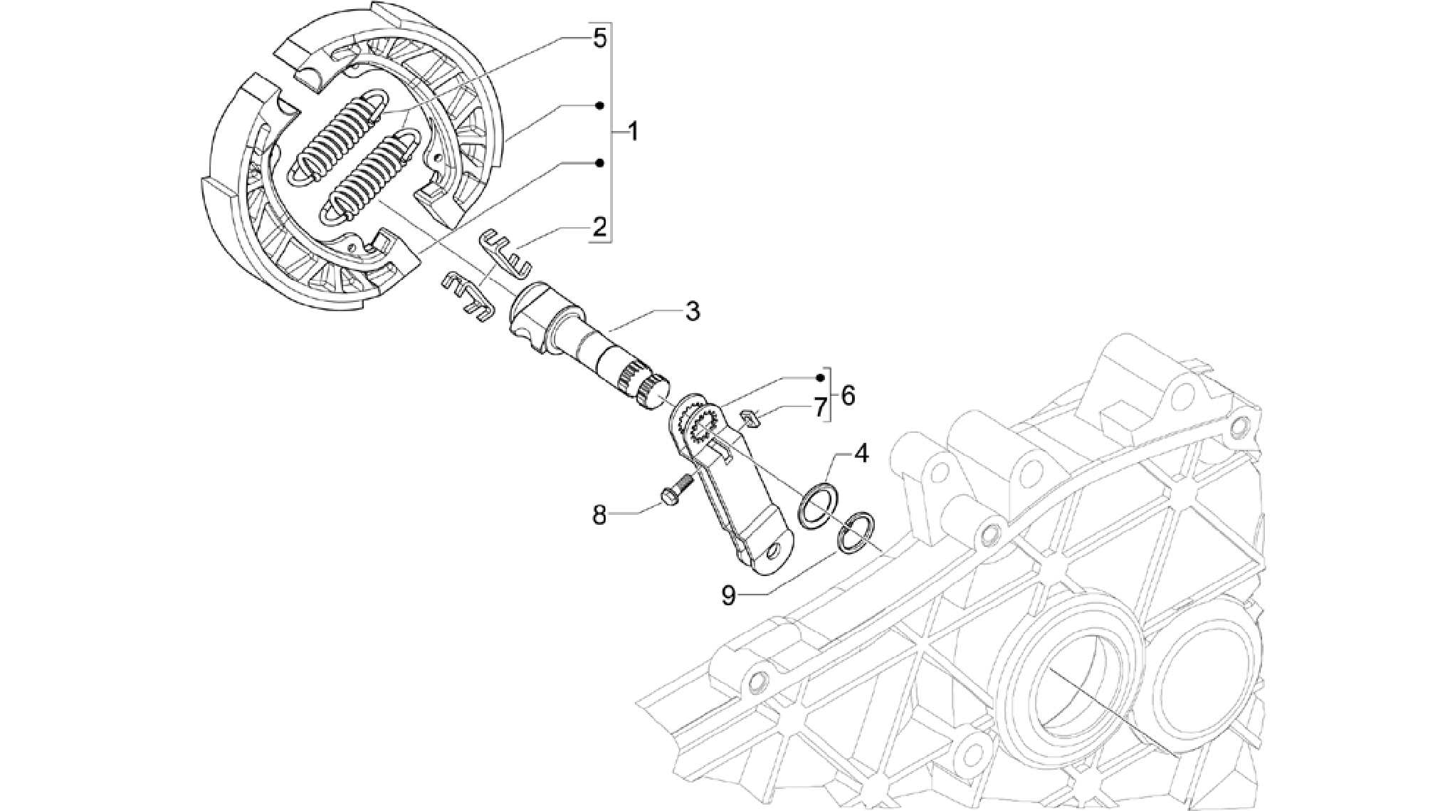 Rear brake - Brake jaw