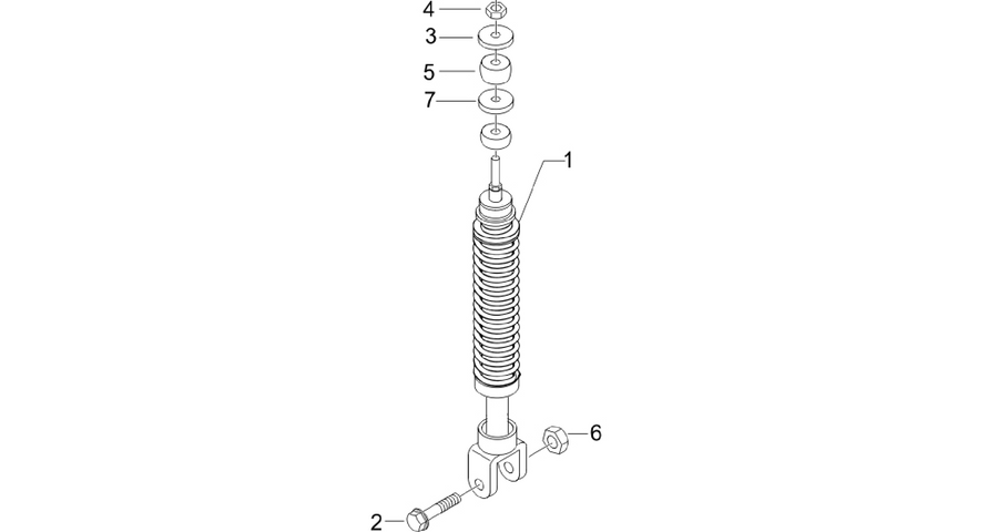 Rear suspension - Shock absorber/s