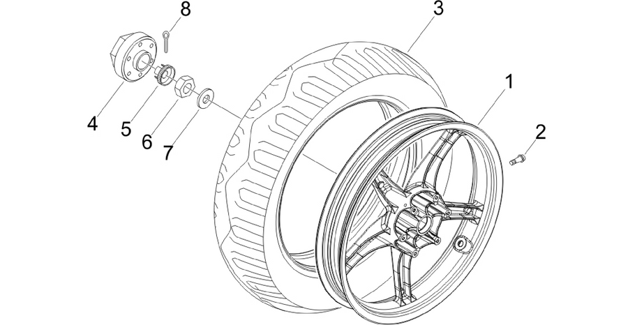Rear wheel