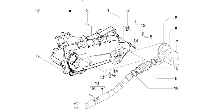 Crankcase cover - Crankcase cooling