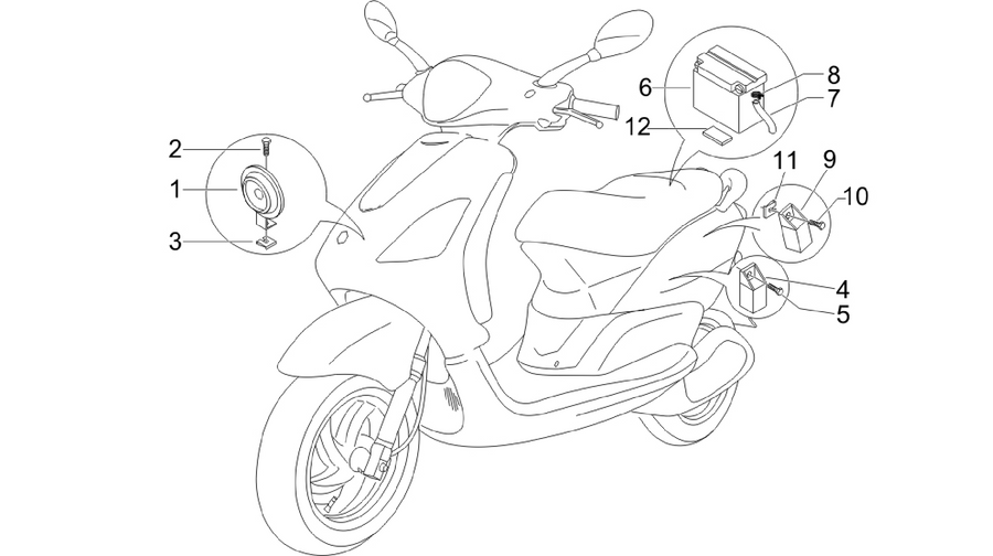 Remote control switches - Battery - Horn