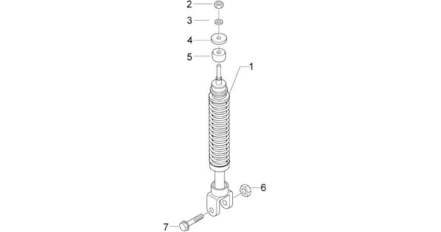 Rear suspension - Shock absorber/s