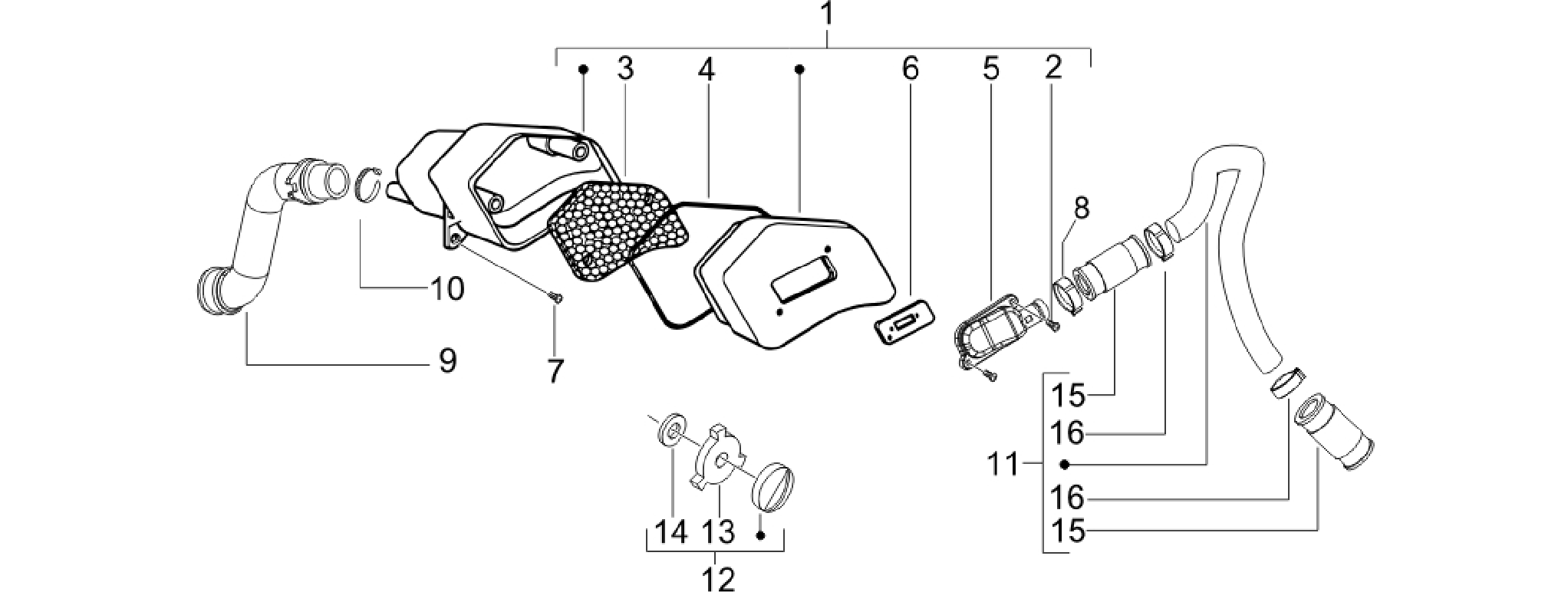 Secondary air box