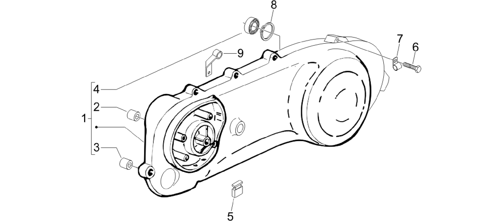 Crankcase cover - Crankcase cooling