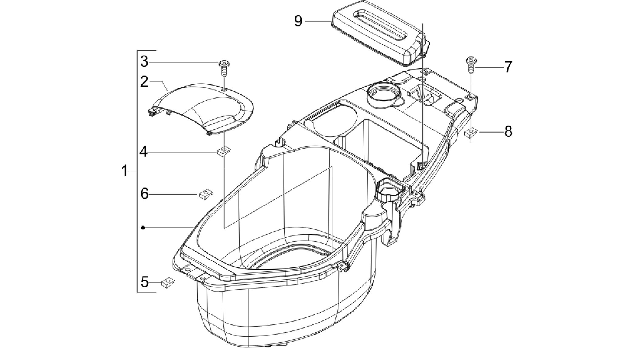 Helmet huosing - Undersaddle