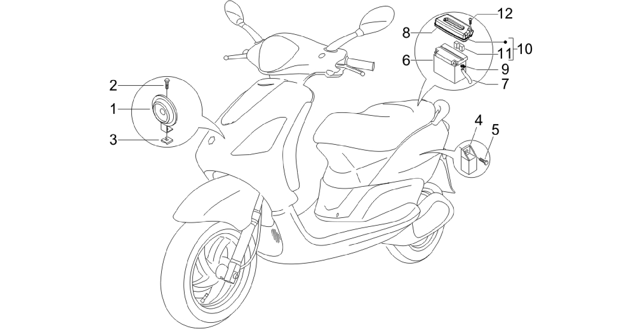 Remote control switches - Battery - Horn