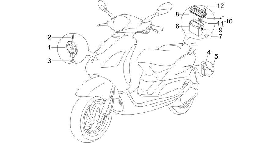 Remote control switches - Battery - Horn