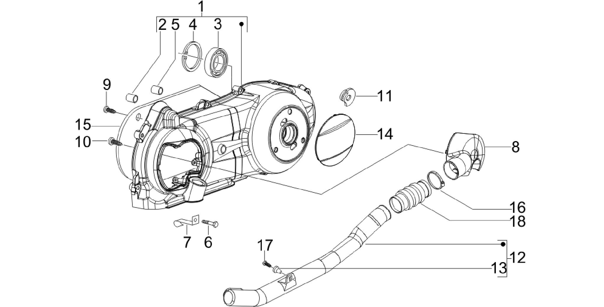 Crankcase cover - Crankcase cooling