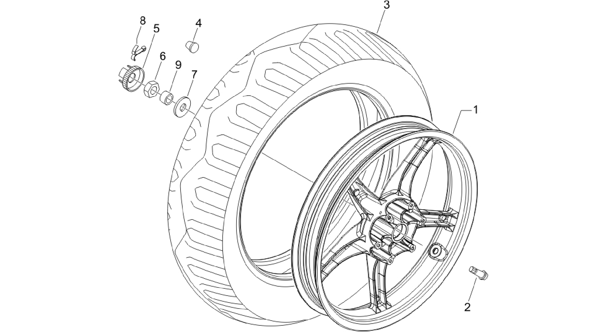Rear wheel