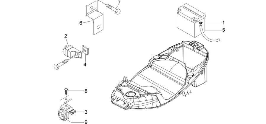 Remote control switches - Battery - Horn