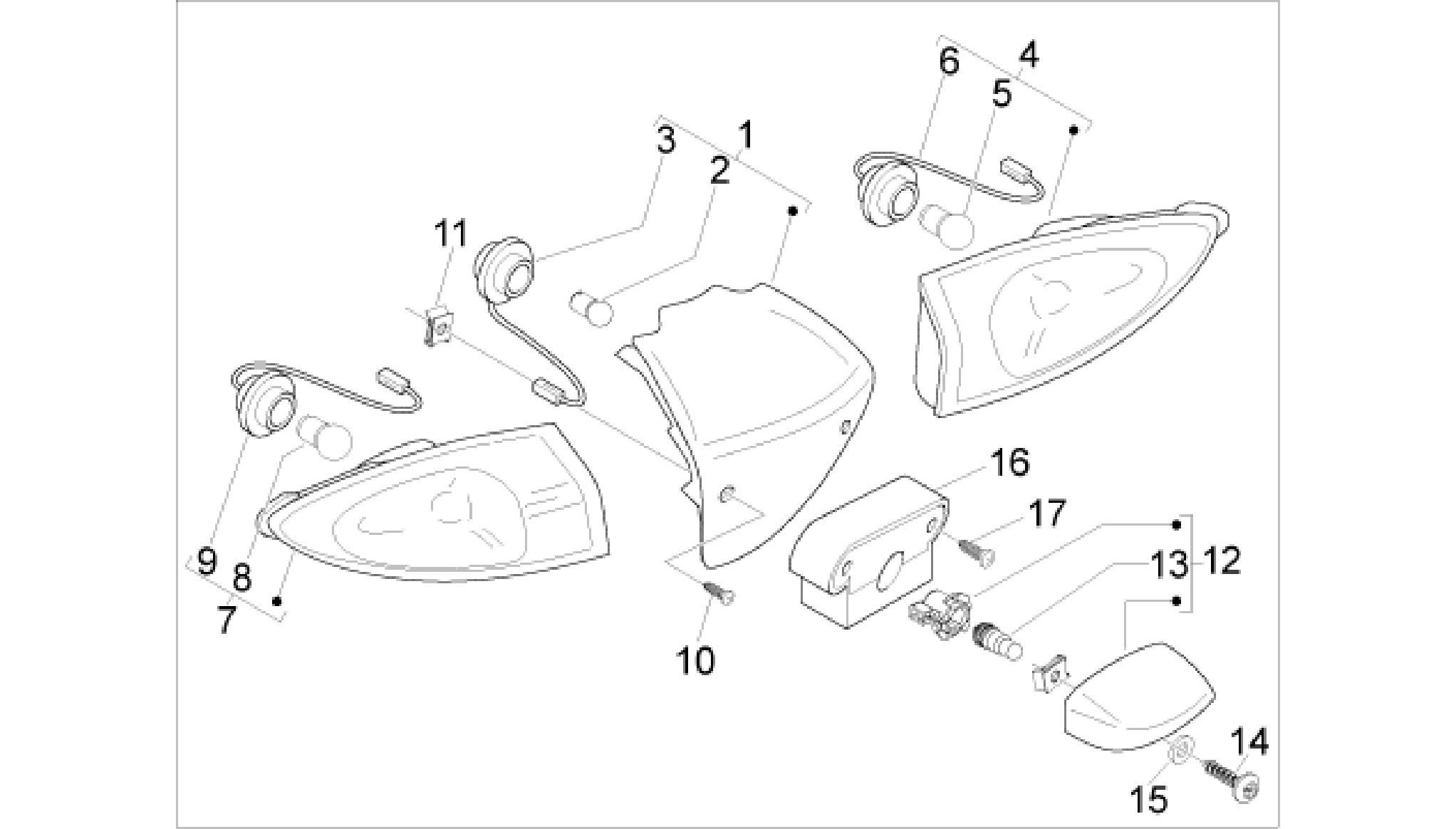 Rear headlamps - Turn signal lamps