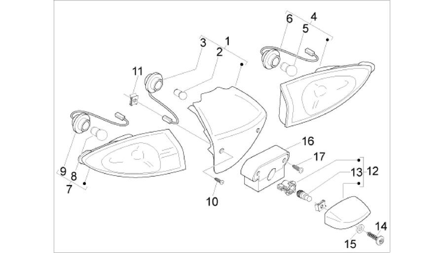 Rear headlamps - Turn signal lamps