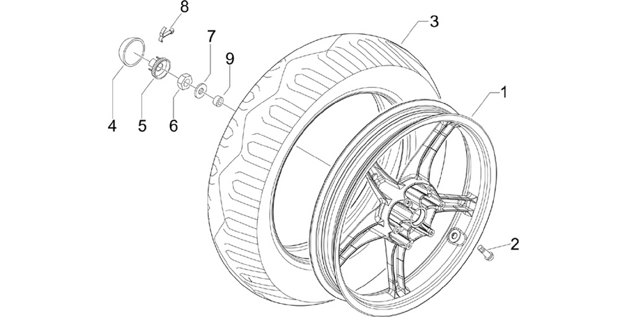 Rear wheel