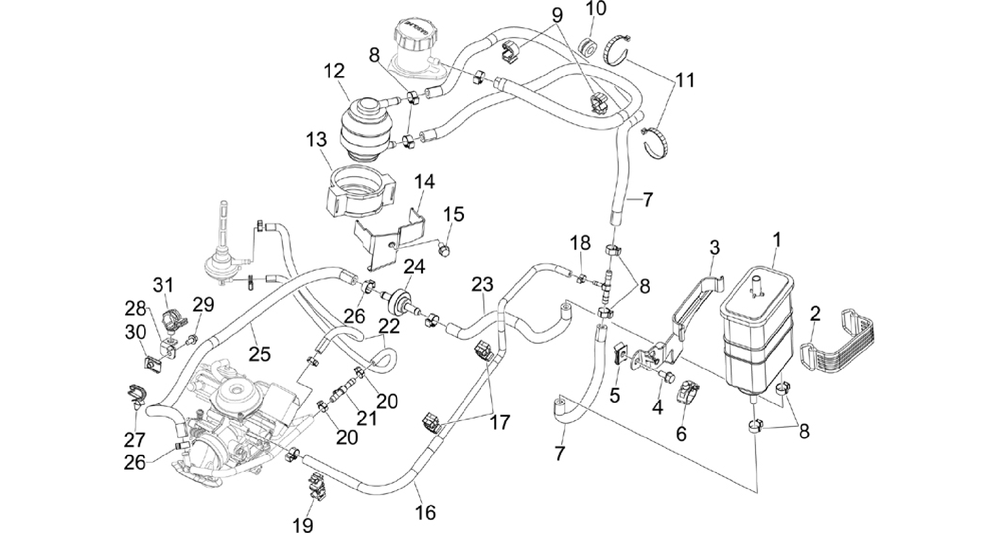 Anti-percolation system