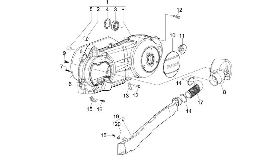 Crankcase cover - Crankcase cooling