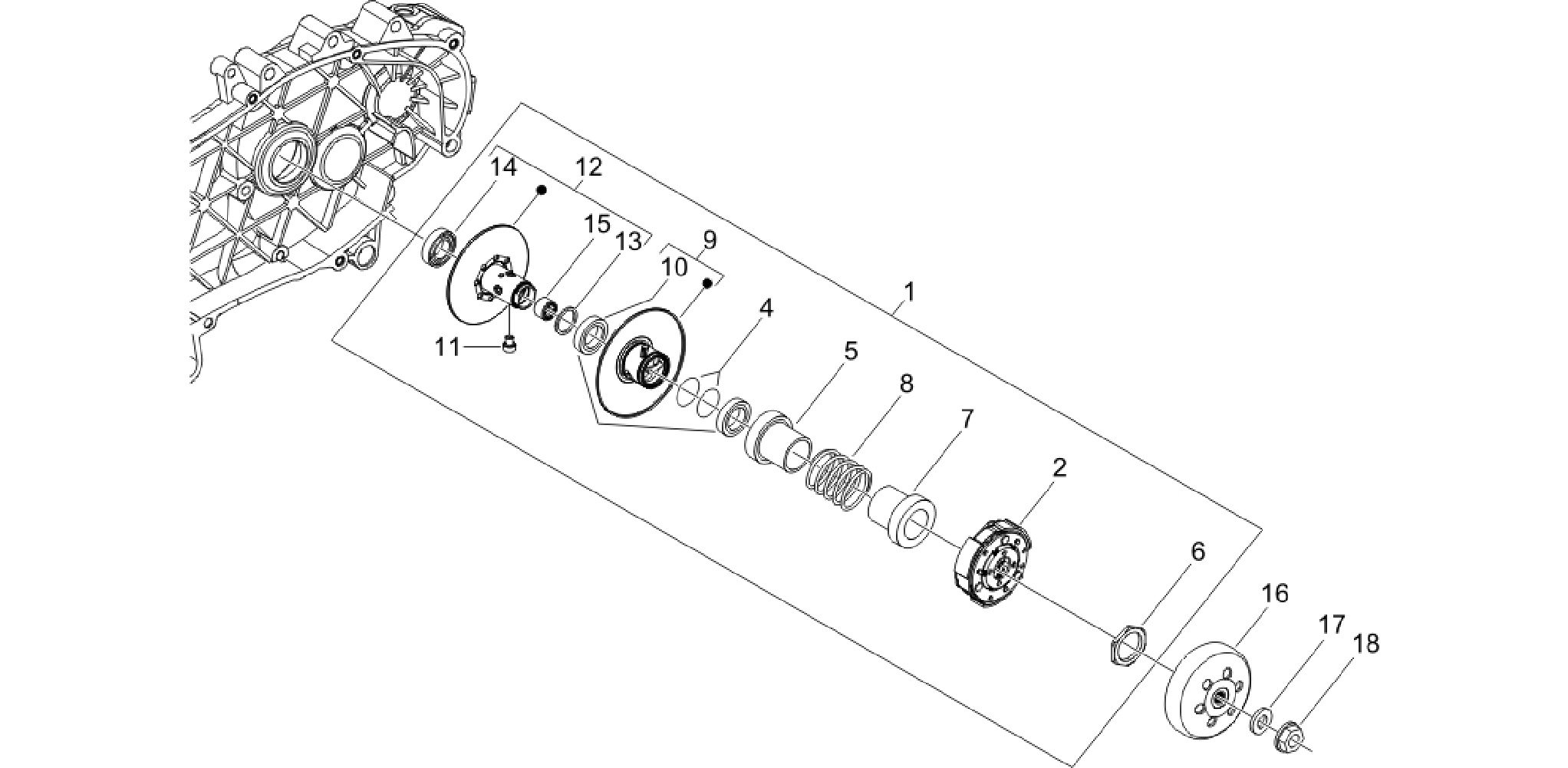 Driven pulley