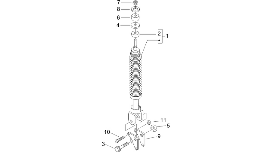 Rear suspension - Shock absorber/s