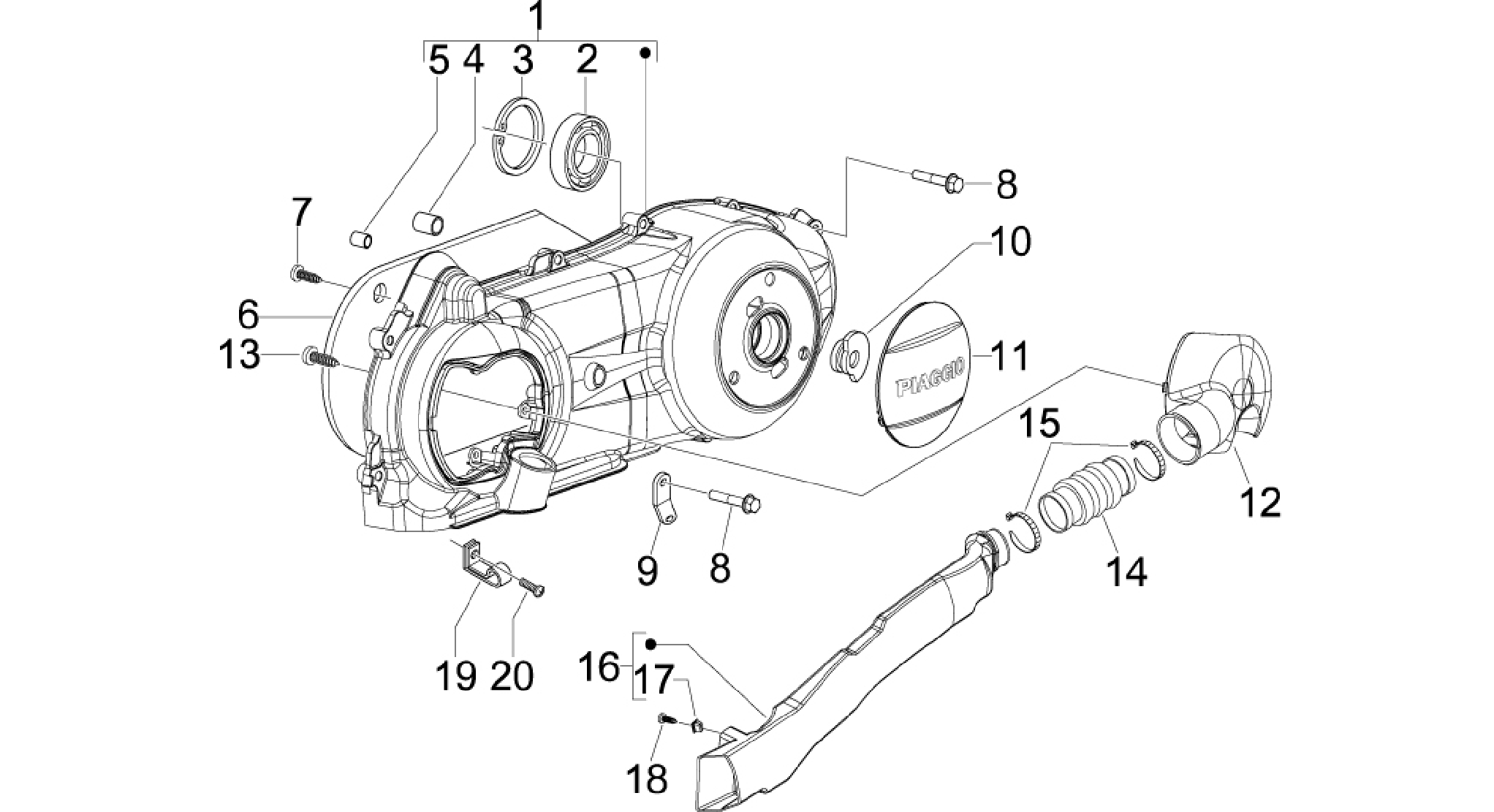 Crankcase cover - Crankcase cooling