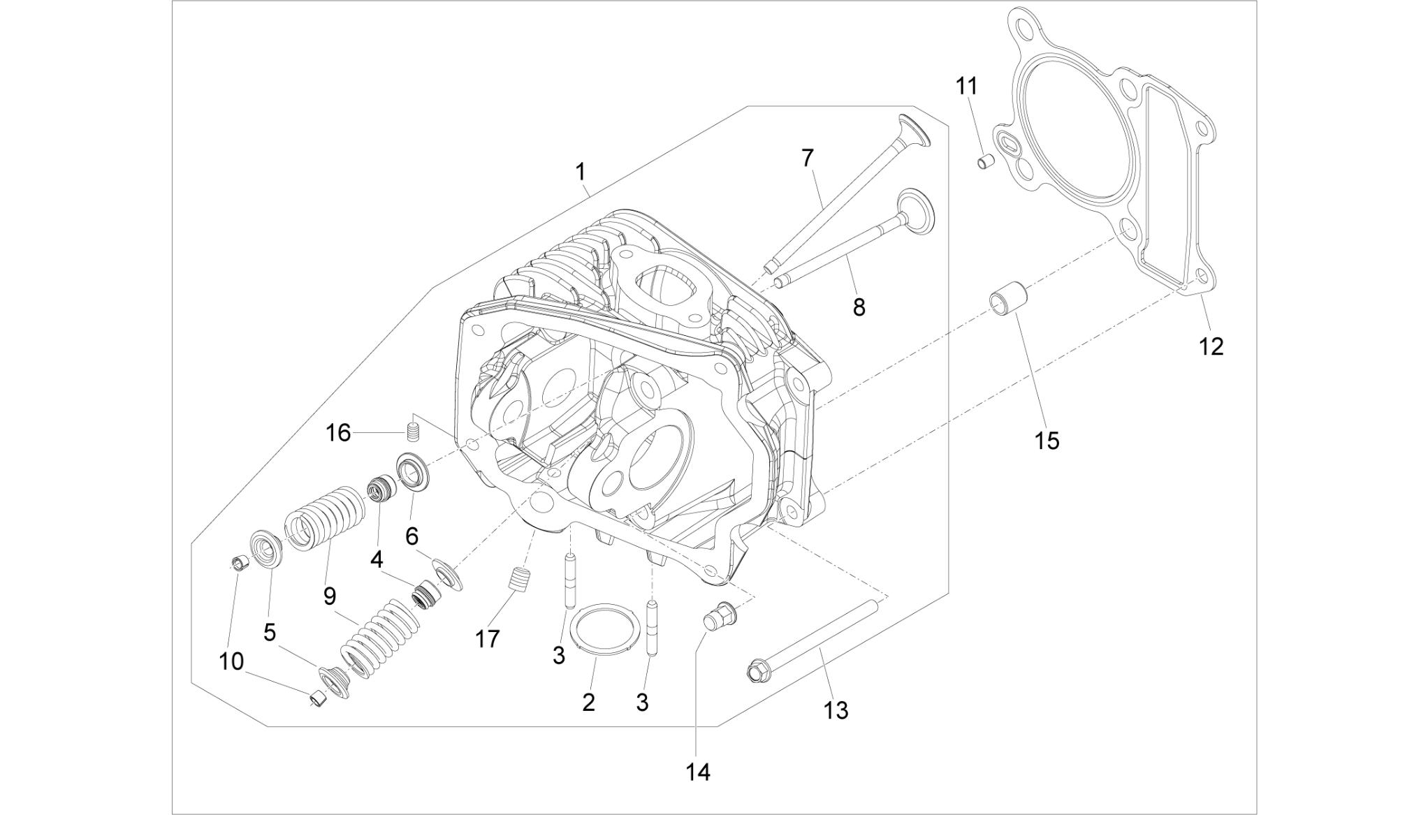 Cylinder head unit - Valve