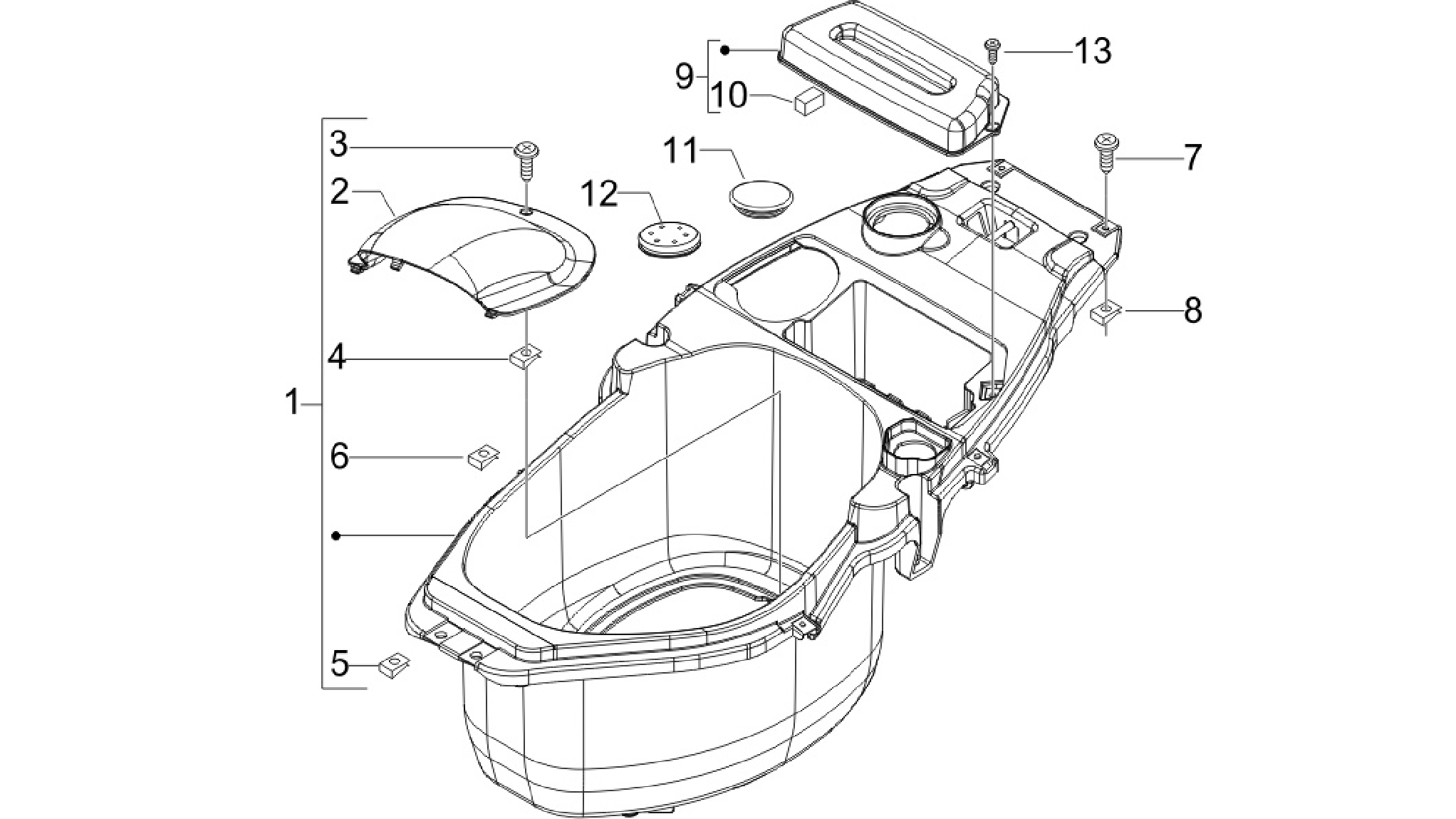 Helmet huosing - Undersaddle