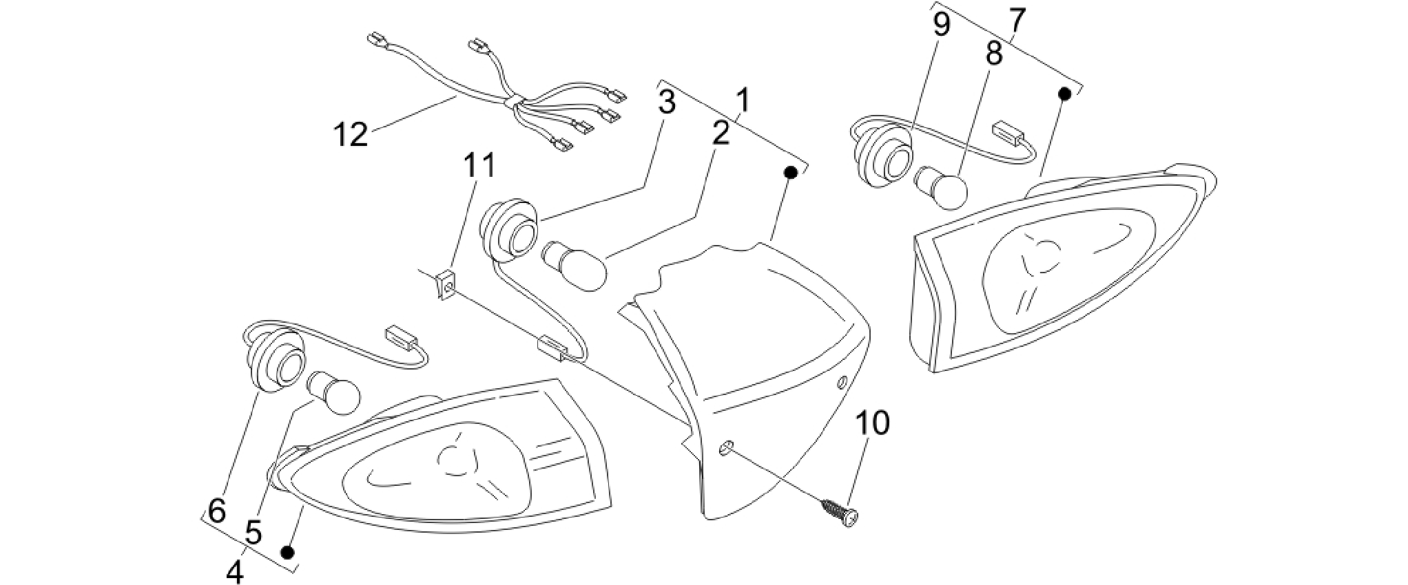Rear headlamps - Turn signal lamps