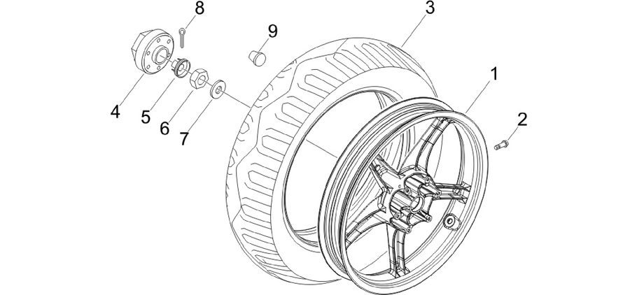 Rear wheel