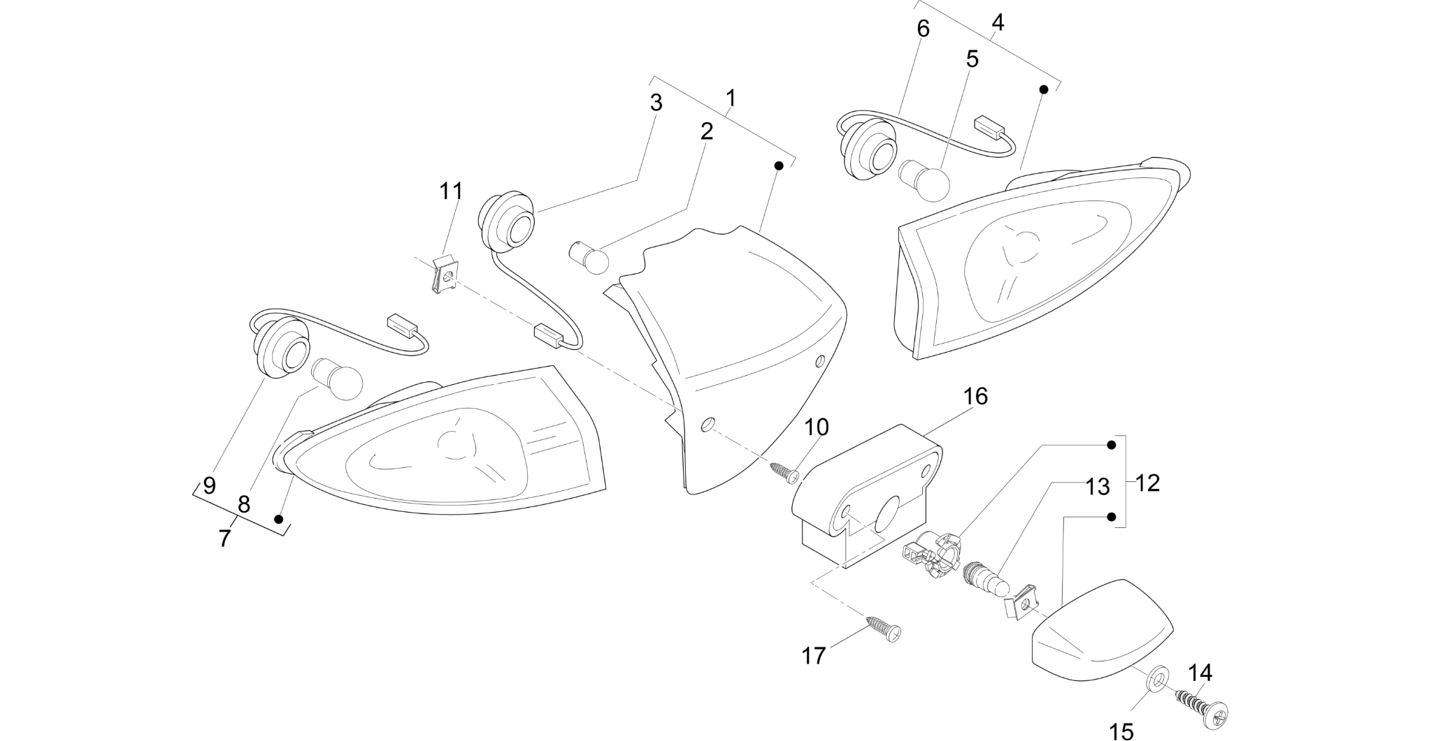Rear headlamps - Turn signal lamps