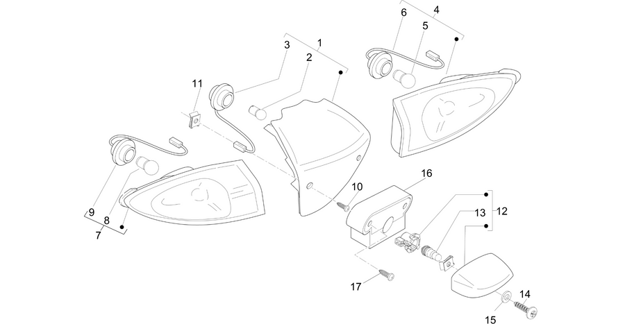 Rear headlamps - Turn signal lamps