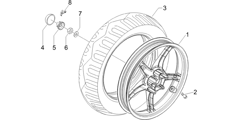 Rear wheel