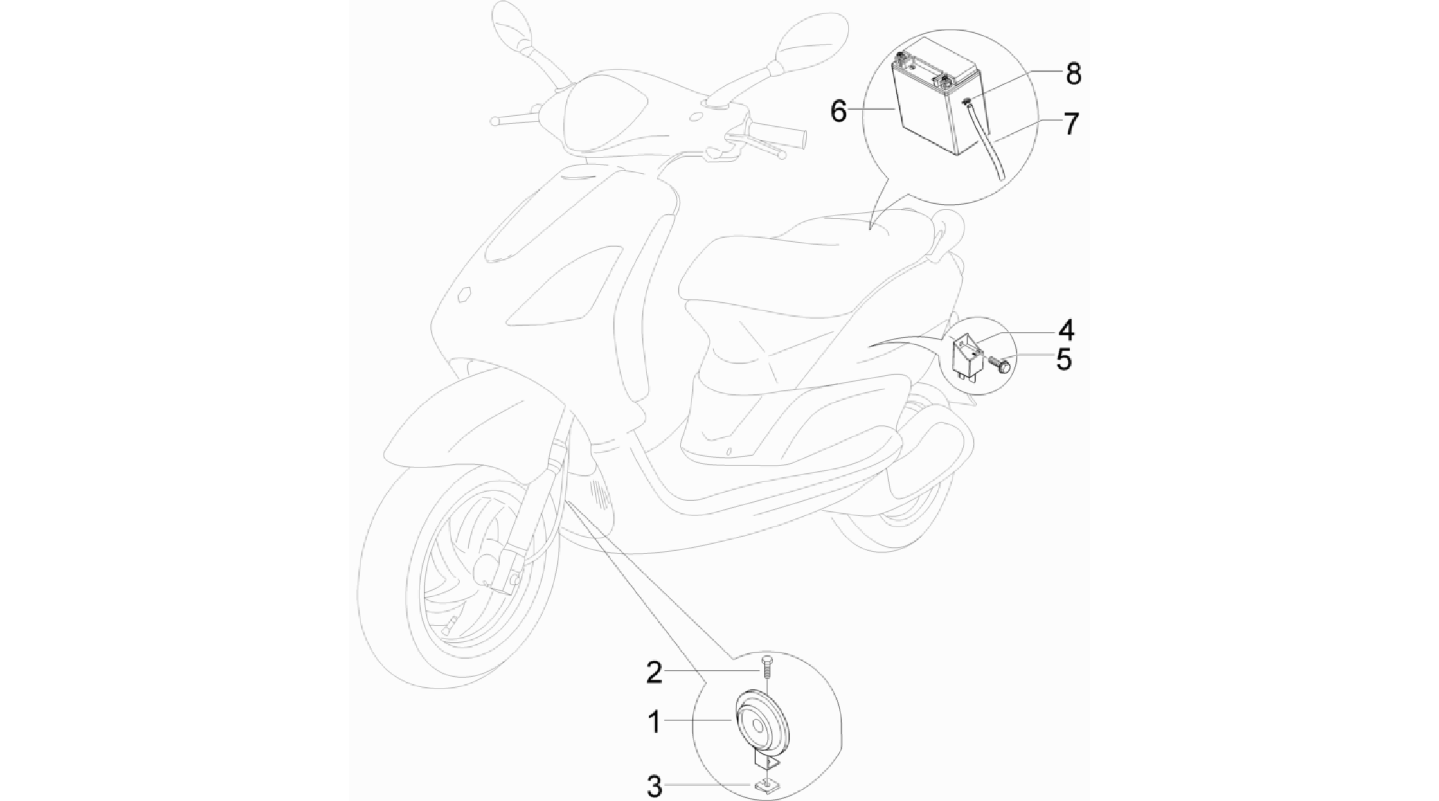 Remote control switches - Battery - Horn