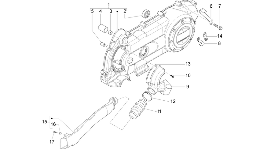 Crankcase cover - Crankcase cooling
